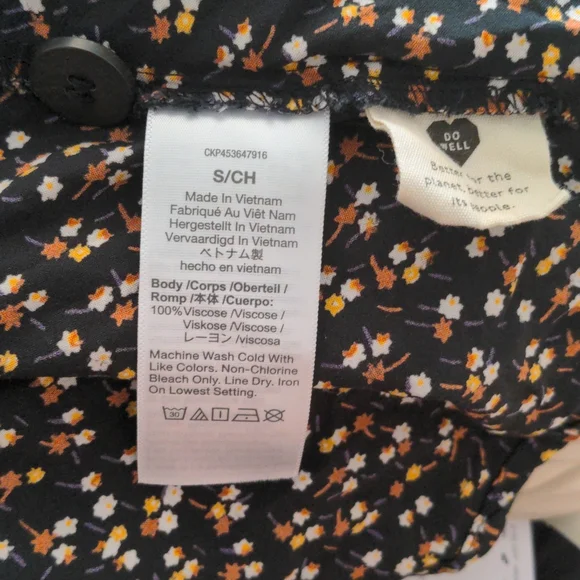 Madewell Bubble-Sleeve Button-Front Midi Dress in Adorable Ditsy / SMALL (OBO) - Picture 10 of 12